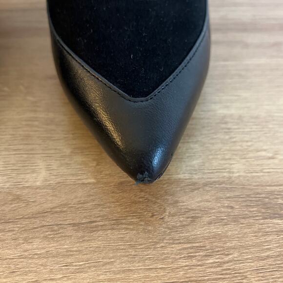 Cole Haan Suede and Leather Pumps Heels Size 8.5 Black Classic Career Event - Picture 7 of 10